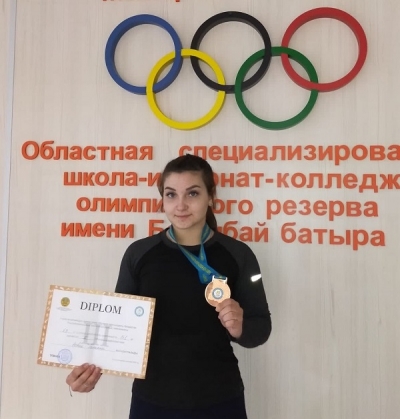 Third place in the Championship of the Republic of Kazakhstan in weightlifting!